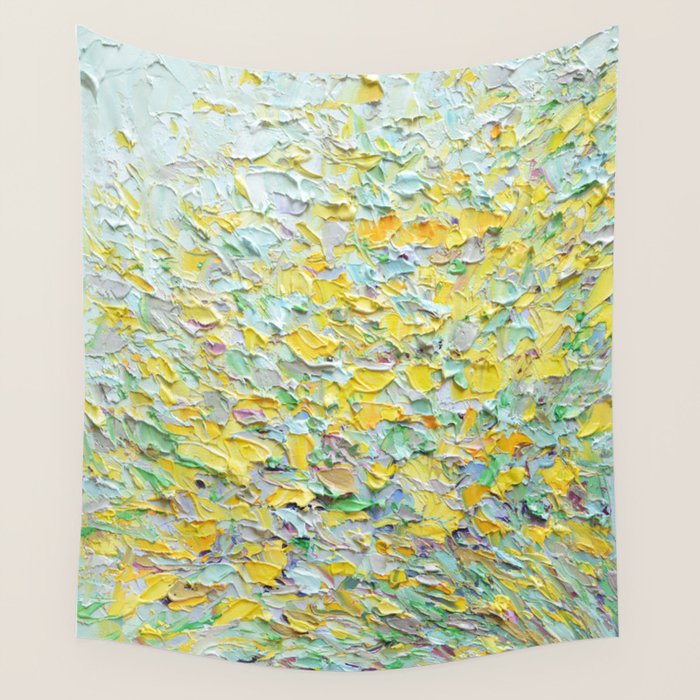 Forsythia Spring Wall Tapestry Gallery Image 1