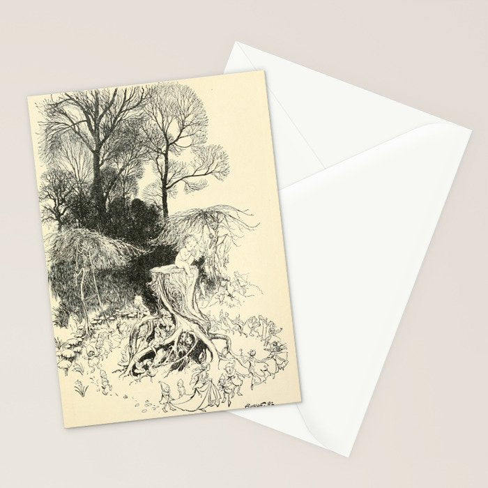 Trees by Arthur Rackham from "PeterPan in Kensington Gardens," 1906 Stationery Card Gallery Image 2