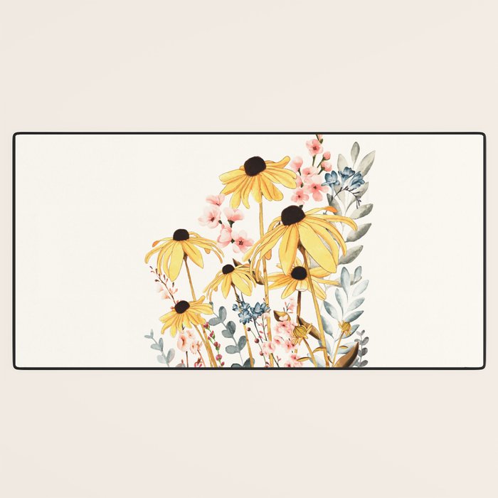 Summer Flowers Desk Mat Gallery Image 3