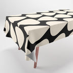 Plectrum Pattern in Almond Cream and Black Tablecloth Gallery Image 1