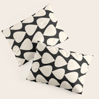 Plectrum Pattern in Almond Cream and Black Pillow Sham Gallery Image 3