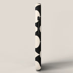 Plectrum Pattern in Almond Cream and Black iPhone Case Gallery Image 2