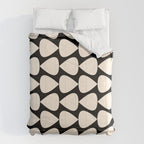 Plectrum Pattern in Almond Cream and Black Comforter Gallery Image 6