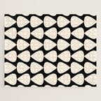Plectrum Pattern in Almond Cream and Black Jigsaw Puzzle Gallery Image 1