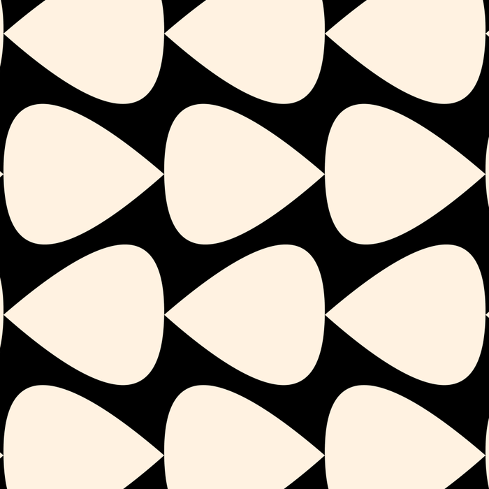 Plectrum Pattern in Almond Cream and Black Coffee Mug Gallery Image 2