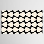 Plectrum Pattern in Almond Cream and Black Tablecloth Gallery Image 2