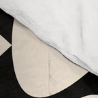Plectrum Pattern in Almond Cream and Black Comforter Gallery Image 4