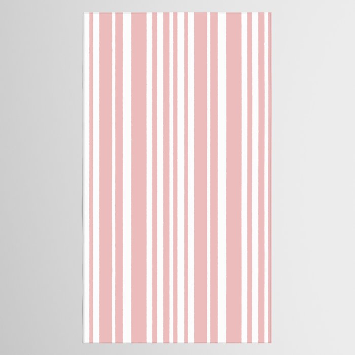 Classic Stripes XXIX - Blush Pink Tablecloth Gallery Image 2