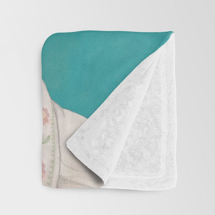 The optimist // rose tinted glasses Throw Blanket Gallery Image 3