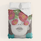 The optimist // rose tinted glasses Comforter Gallery Image 6