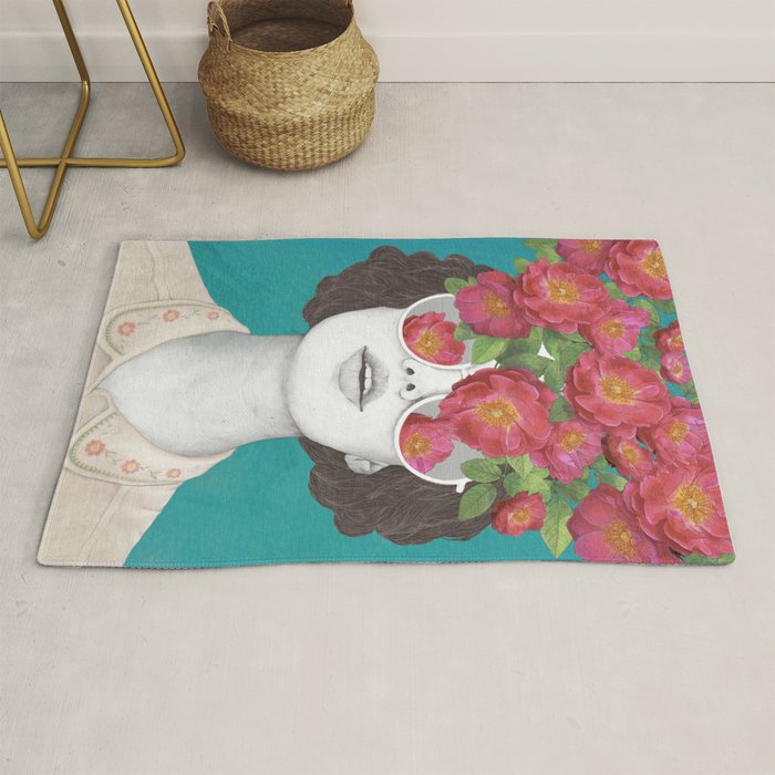 The optimist // rose tinted glasses Rug Gallery Image 1