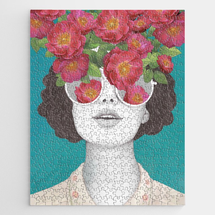 The optimist // rose tinted glasses Jigsaw Puzzle Gallery Image 1