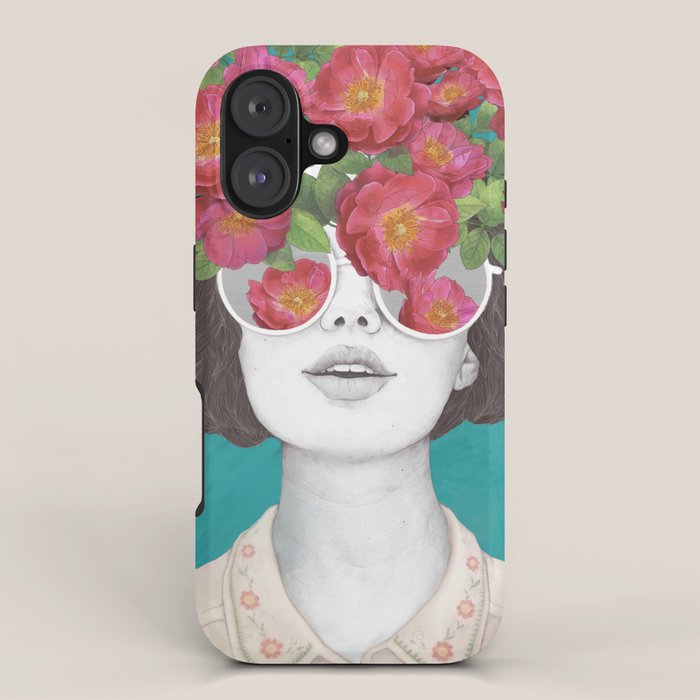 The optimist // rose tinted glasses iPhone Case Gallery Image 1