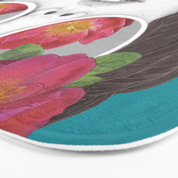 The optimist // rose tinted glasses Bath Mat Gallery Image 3