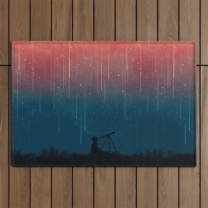 Meteor rain Outdoor Rug Gallery Image 1