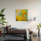 summer landscape 2 triptych abstract art Wood Wall Art Gallery Image 2