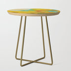 summer landscape 2 triptych abstract art Side Table Gallery Image 1