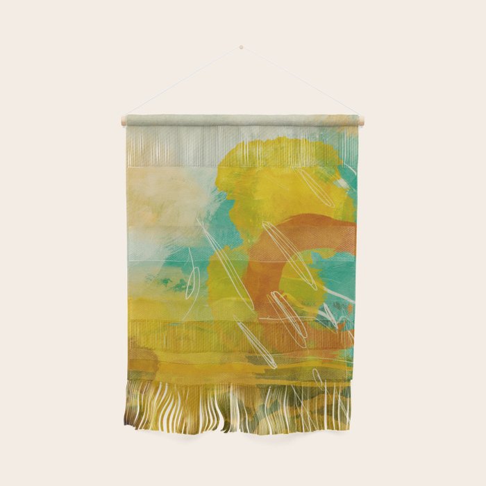 summer landscape 2 triptych abstract art Wall Hanging Gallery Image 1