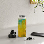 summer landscape 2 triptych abstract art Water Bottle Gallery Image 4