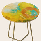 summer landscape 2 triptych abstract art Side Table Gallery Image 2