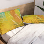 summer landscape 2 triptych abstract art Pillow Sham Gallery Image 2
