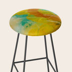 summer landscape 2 triptych abstract art Stool Gallery Image 2