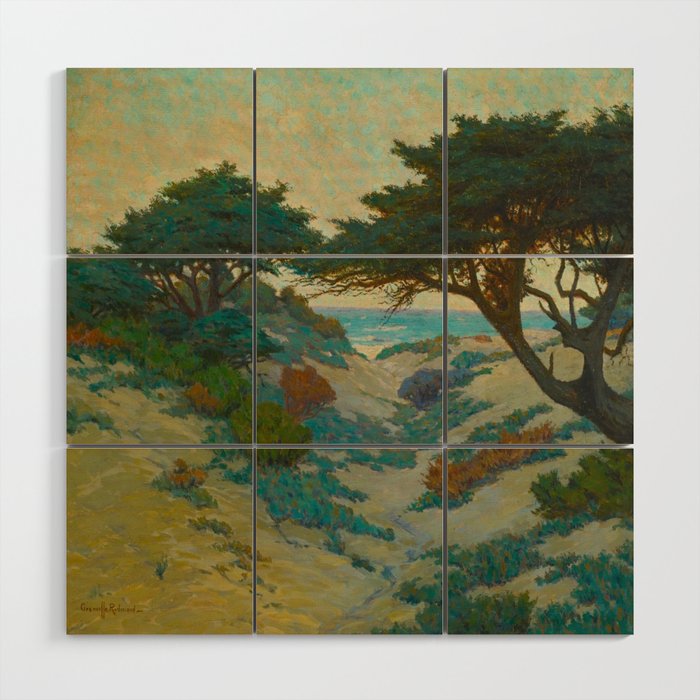 Granville Redmond Carmel Coast Oil Painting Vintage American Art Wood Wall Art Gallery Image 1