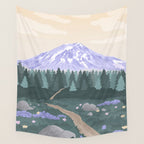 Mount St Helens Volcanic National Monument, Washington Mountains, National Parks Pacific Northwest Wall Tapestry Gallery Image 4