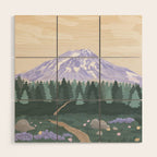 Mount St Helens Volcanic National Monument, Washington Mountains, National Parks Pacific Northwest Wood Wall Art Gallery Image 1