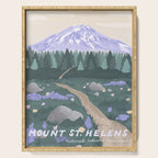 Mount St Helens Volcanic National Monument, Washington Mountains, National Parks Pacific Northwest Serving Tray Gallery Image 1