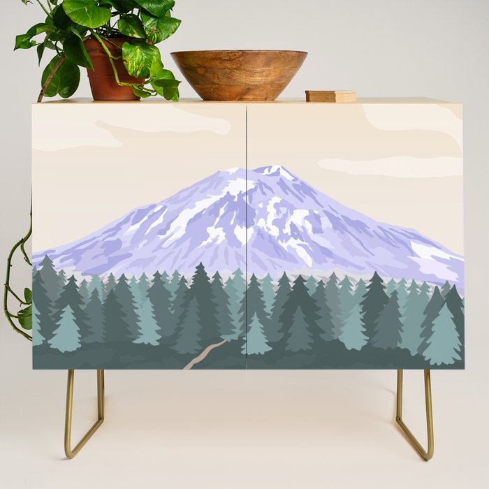 Mount St Helens Volcanic National Monument, Washington Mountains, National Parks Pacific Northwest Credenza Gallery Image 1