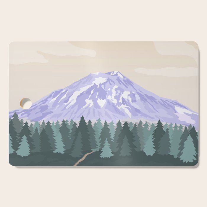 Mount St Helens Volcanic National Monument, Washington Mountains, National Parks Pacific Northwest Cutting Board Gallery Image 1