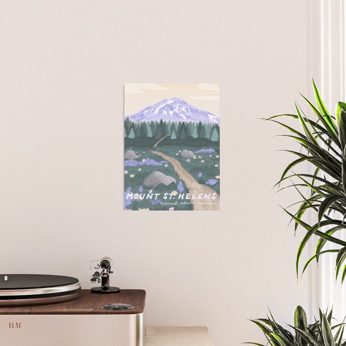 Mount St Helens Volcanic National Monument, Washington Mountains, National Parks Pacific Northwest Poster Gallery Image 2