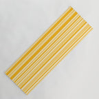 Classic Stripes XXII - Golden Sunshine Yellow Yoga Mat Gallery Image 1