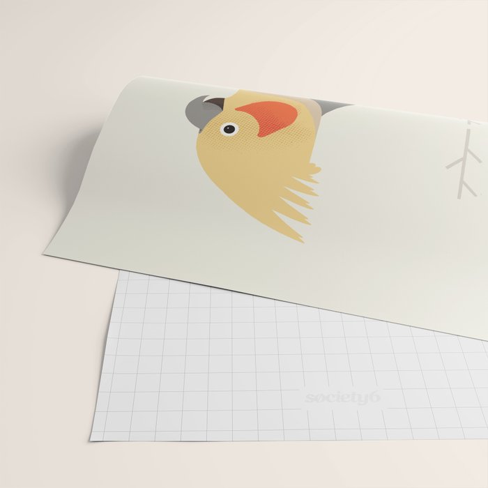 Cockatiel, Bird of Australia Wrapping Paper Gallery Image 2