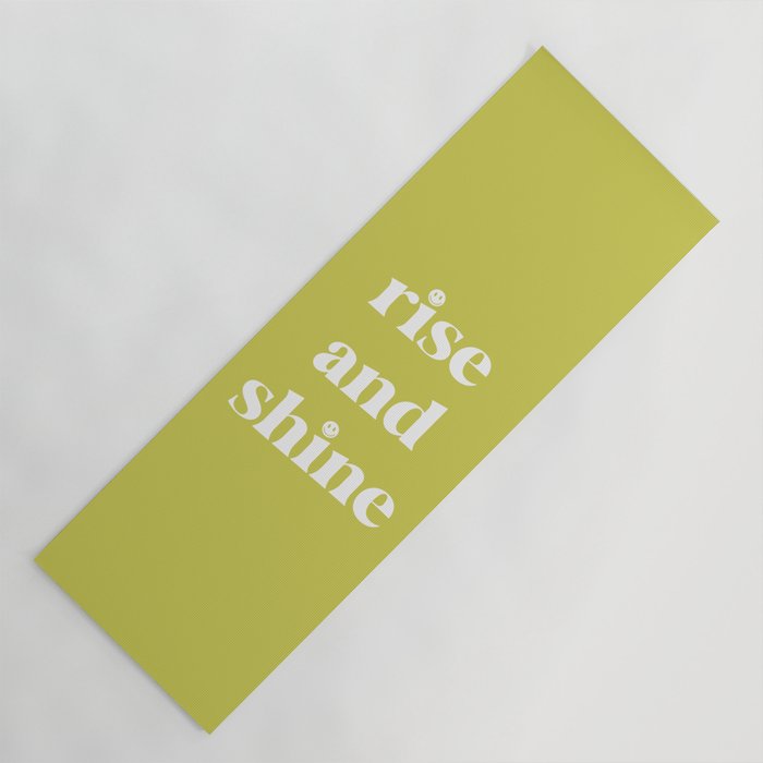 Rise And Shine Lime Yoga Mat Gallery Image 1