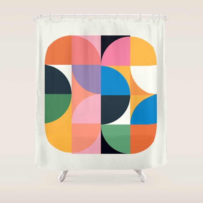 Modern Abstraction 10 Shower Curtain Gallery Image 1