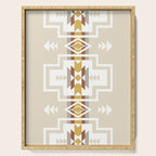 Aztec Stripes Beige Serving Tray Gallery Image 1