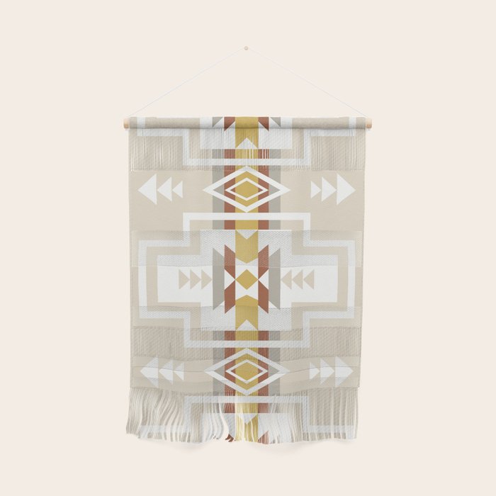 Aztec Stripes Beige Wall Hanging Gallery Image 1