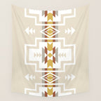 Aztec Stripes Beige Wall Tapestry Gallery Image 4