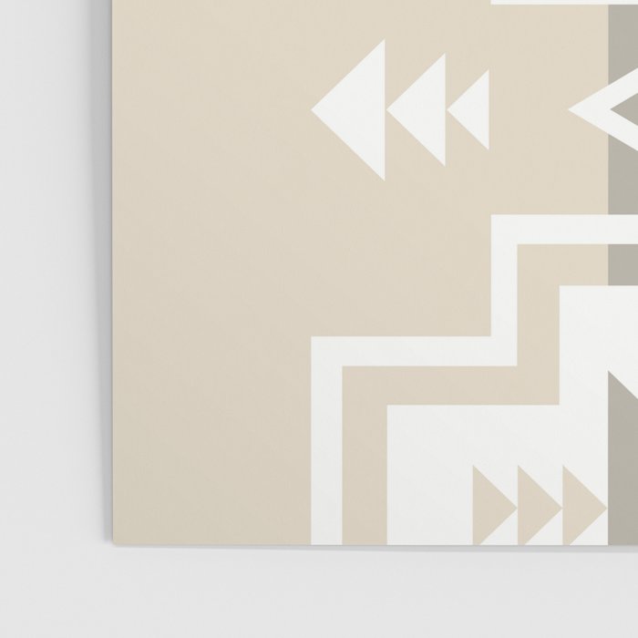 Aztec Stripes Beige Poster Gallery Image 3
