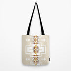 Aztec Stripes Beige Tote Bag Gallery Image 2