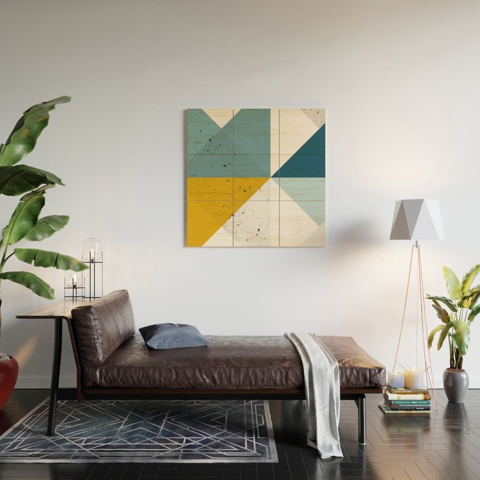 Modern Geometric 17 Wood Wall Art Gallery Image 2