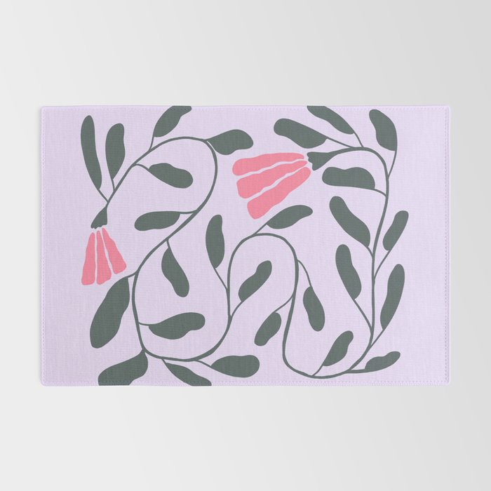 Abstract Tulips and Foliage  Rug Gallery Image 2