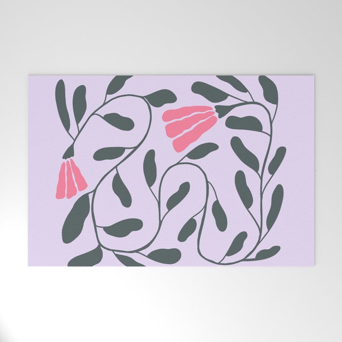 Abstract Tulips and Foliage  Welcome Mat Gallery Image 1
