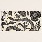 The Snake and the Snail - Cream Desk Mat Gallery Image 3