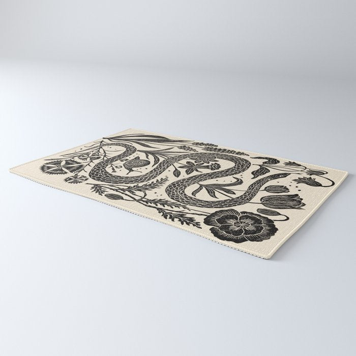 The Snake and the Snail - Cream Rug Gallery Image 3