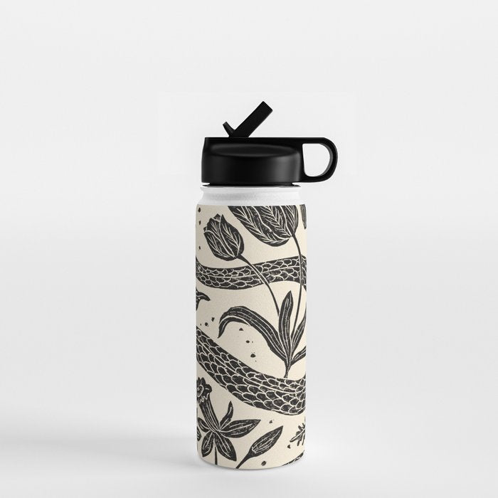 The Snake and the Snail - Cream Water Bottle Gallery Image 1