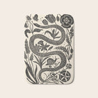 The Snake and the Snail - Cream Bath Mat Gallery Image 1
