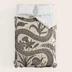 The Snake and the Snail - Cream Comforter Gallery Image 6